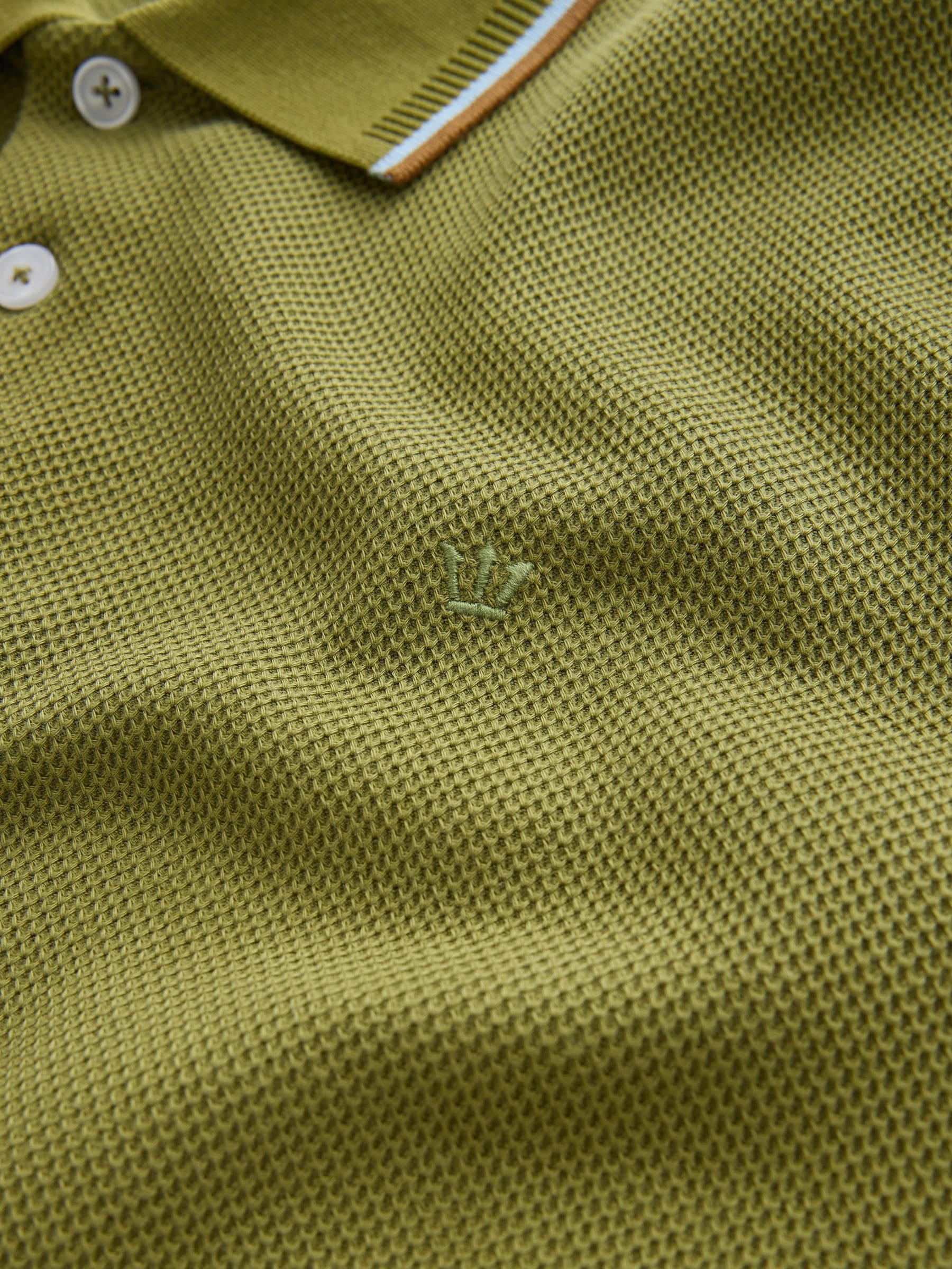Buy Olive Green Short Sleeve Tipped Polo Shirts from the Next UK