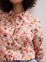 Phase Eight Orange Maddelena Shirt - Image 5 of 6