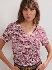 Phase Eight Red Alice Spot Print Top - Image 1 of 6