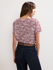 Phase Eight Red Alice Spot Print Top - Image 2 of 6