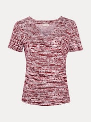 Phase Eight Red Alice Spot Print Top - Image 6 of 6