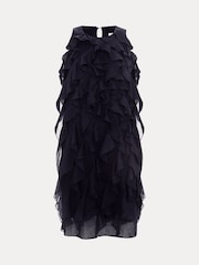 Phase Eight Blue Latara Ruffle Dress - Image 6 of 6