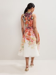 Phase Eight Orange Petite Bethany Dress - Image 2 of 6