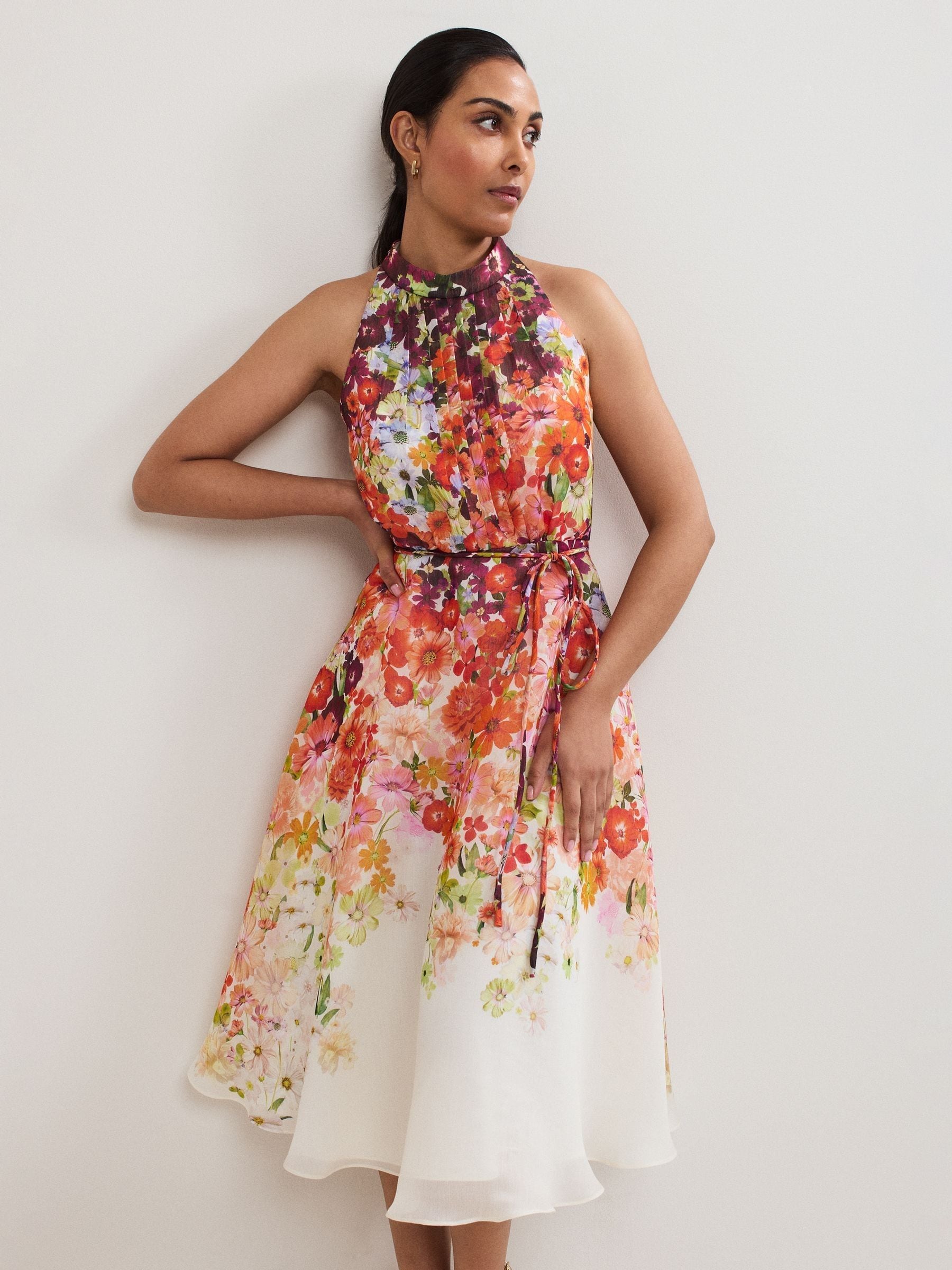 Buy Phase Eight Orange Petite Bethany Dress from the Next UK