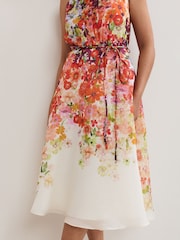 Phase Eight Orange Petite Bethany Dress - Image 5 of 6
