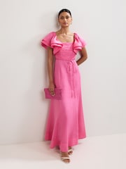 Phase Eight Pink Rhianna Midi Dress - Image 1 of 7