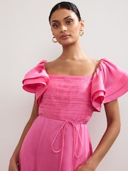 Phase Eight Pink Rhianna Midi Dress - Image 4 of 7