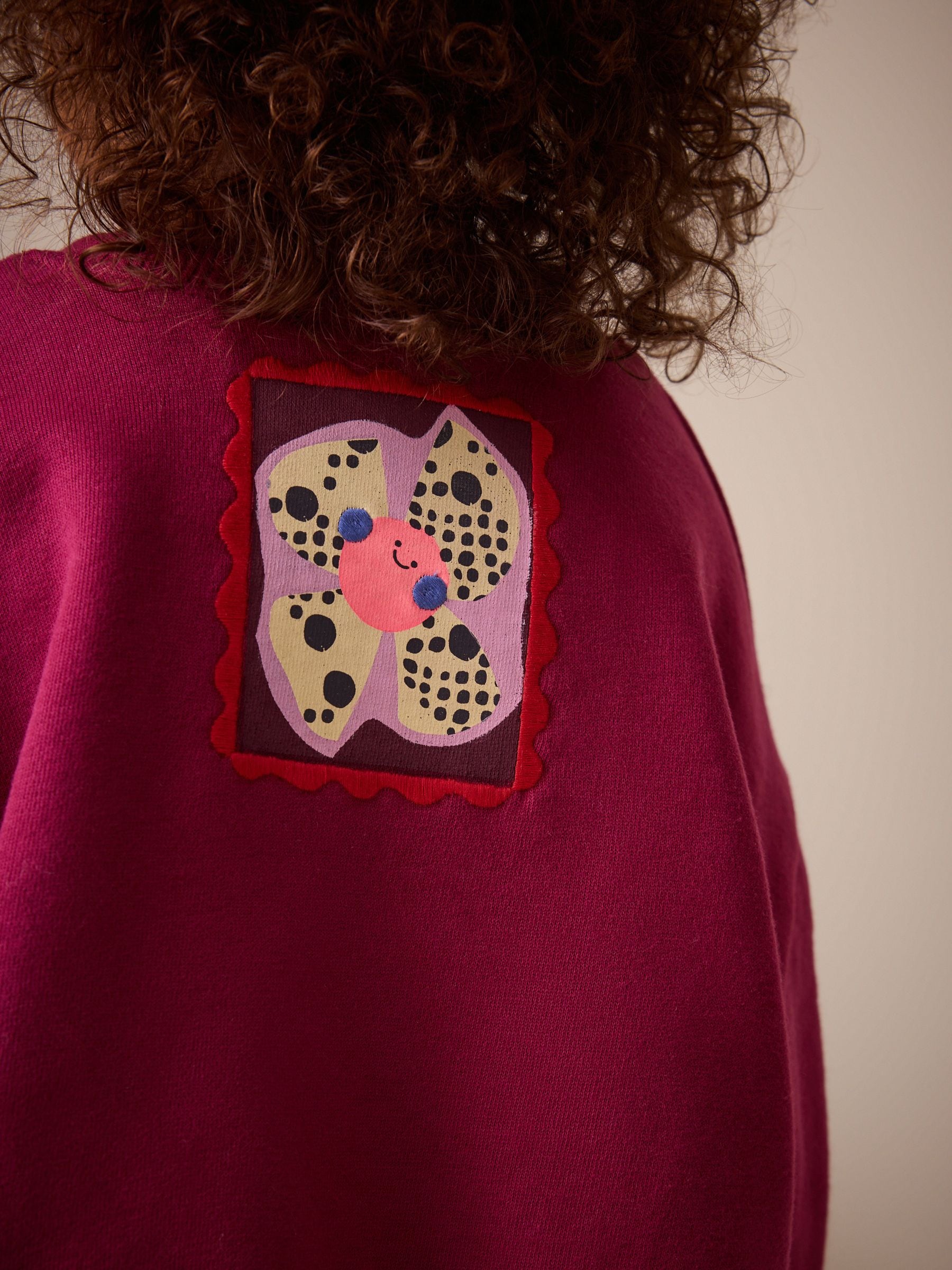 Buy Burgundy Red Zebra Crew Neck Sweatshirt (3mths-7yrs) from Next