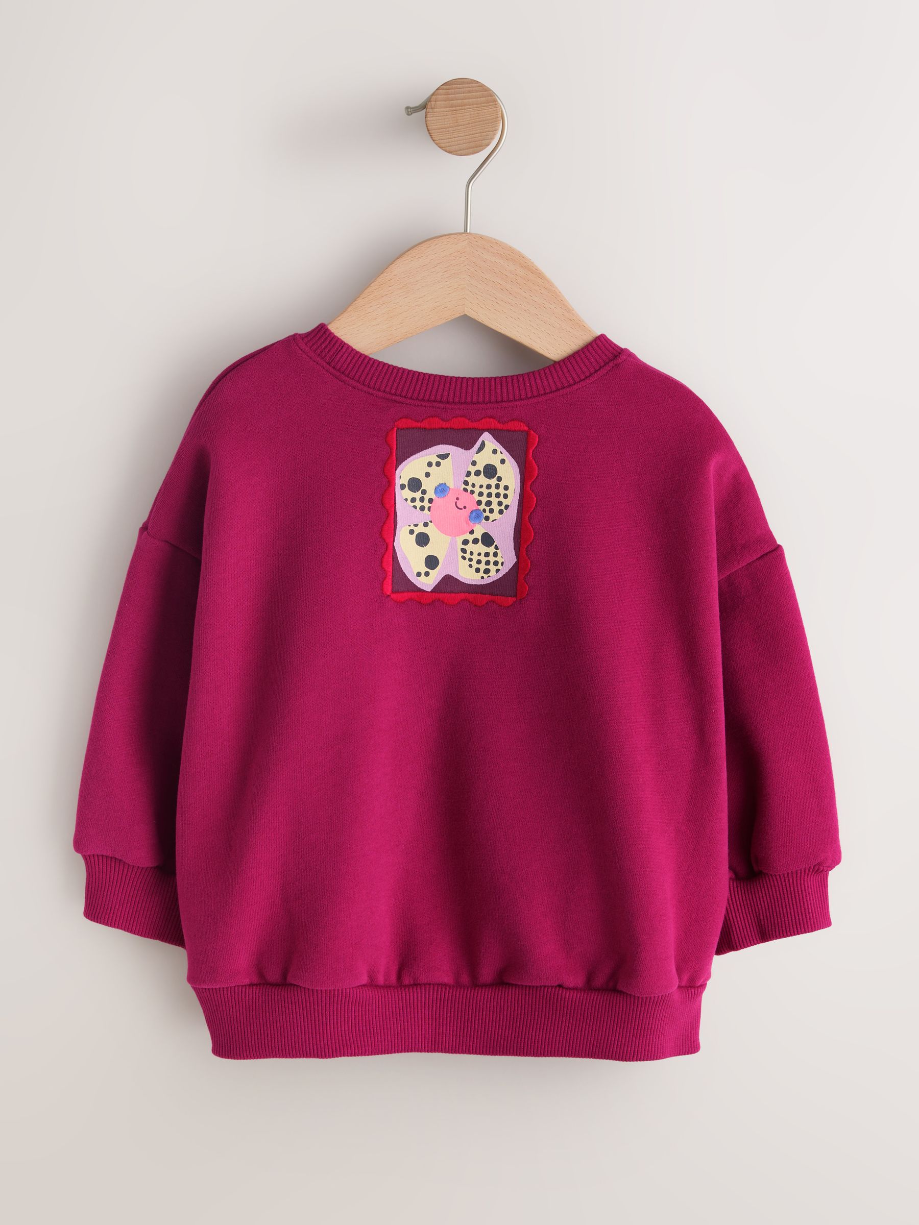 Buy Burgundy Red Zebra Crew Neck Sweatshirt (3mths-7yrs) from Next USA