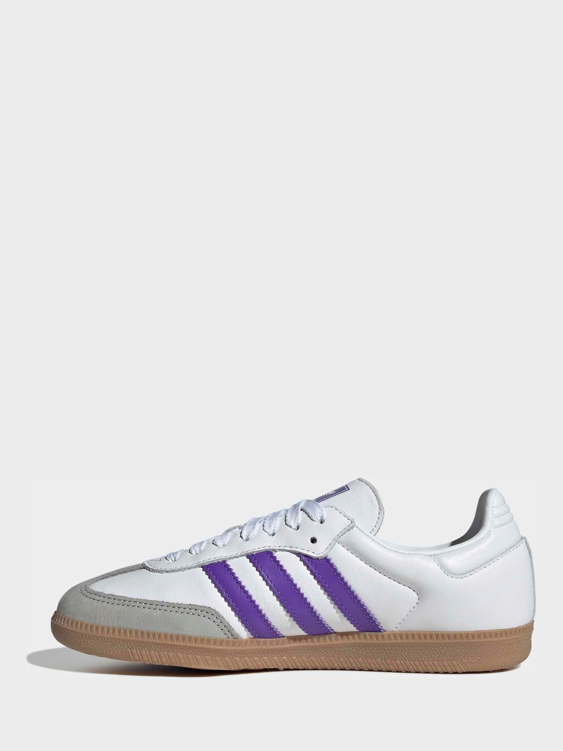 Buy adidas Originals White/Purple Samba Og Trainers from Next USA
