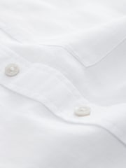 White N. Premium 100% Linen Short Sleeve Shirt - Image 8 of 8