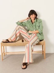 FatFace Tasha Green Petite Denim Jacket - Image 5 of 6