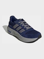 adidas Blue/Grey Cloudfoam Cuxxion 80s Trainers - Image 1 of 8