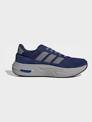 adidas Blue/Grey Cloudfoam Cuxxion 80s Trainers - Image 3 of 8