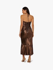 Adrianna By Adrianna Papell Foiled Jersey Midi Dress - Image 2 of 6