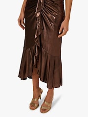 Adrianna By Adrianna Papell Foiled Jersey Midi Dress - Image 4 of 6