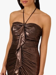 Adrianna By Adrianna Papell Foiled Jersey Midi Dress - Image 5 of 6