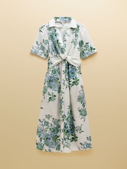 أبيض أزرق - Joules Marina Knot Dress - صورة 8 من 8