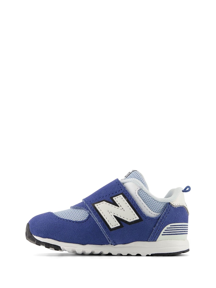New Balance Blue Infant 574 Trainers - Image 2 of 8