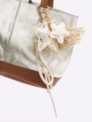 River Island Cream Star Charm Bag - Image 2 of 3