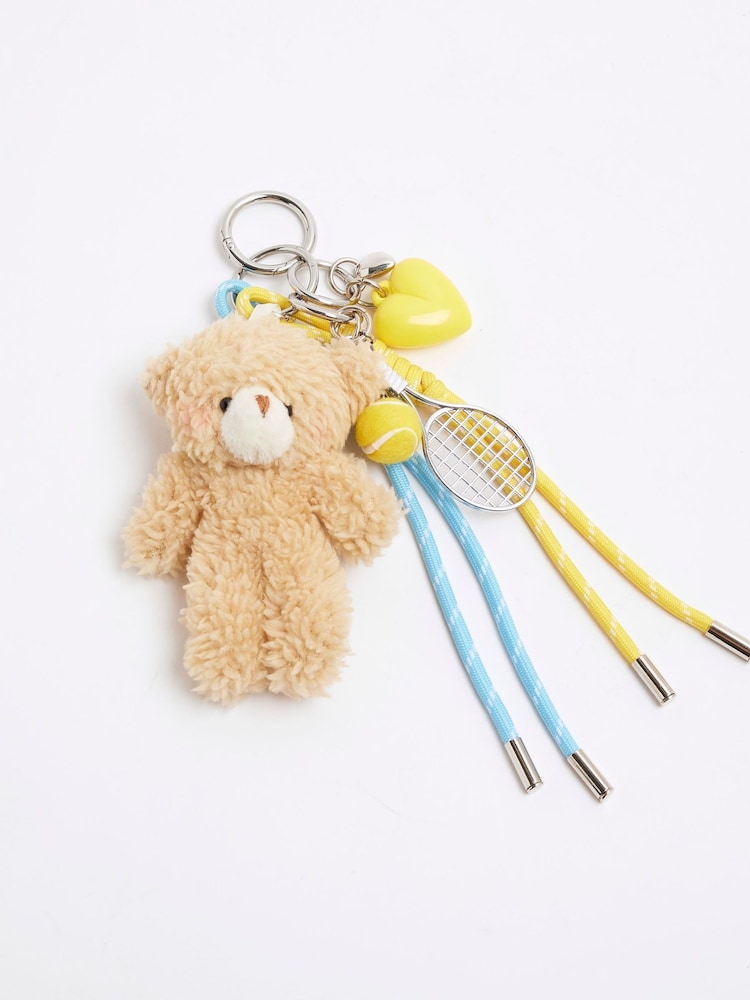 River Island Blue Teddy Charm Bag - Image 2 of 2