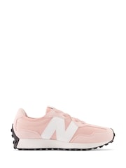 New Balance Pink Junior 327 Trainers - Image 1 of 6