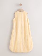 Yellow Lemon Stripes 1 Tog Sleeveless Baby Sleepbag - Image 2 of 7