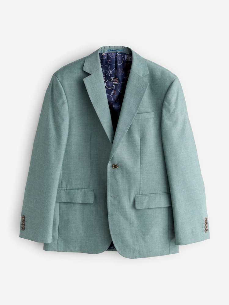 Mint Green Regular Fit Suit Jacket - Image 1 of 1