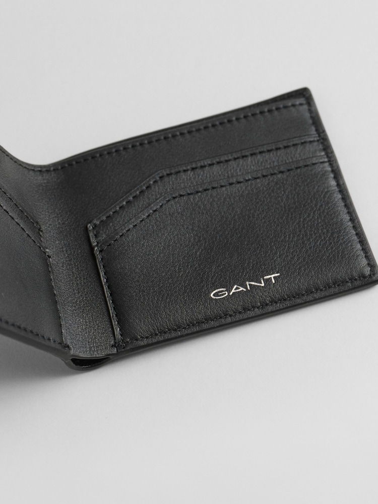 GANT Black Leather Bifold Wallet - Image 4 of 4