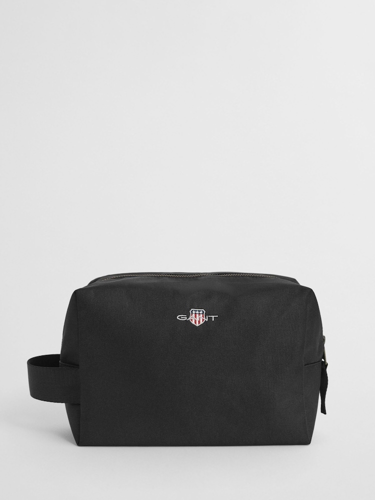 GANT Black Shield Logo Wash Bag - Image 1 of 4