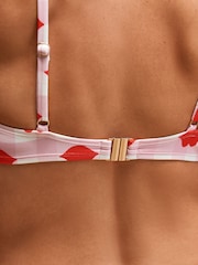 Eleanor Bowmer Pink/White Lips Underwire Bikini Top - Image 5 of 8