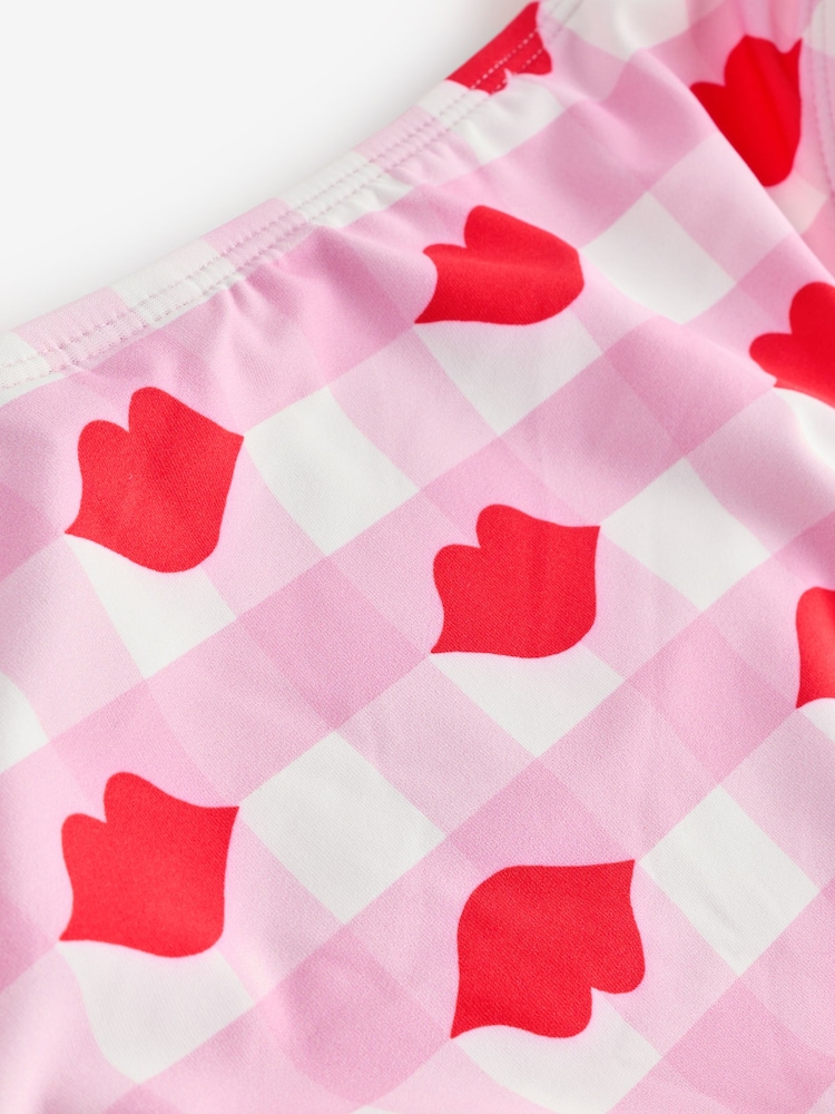 Eleanor Bowmer Pink/White Lips High Leg Briefs - Image 8 of 8