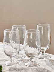 Nkuku Clear Yala Hammered Glass - Image 1 of 2