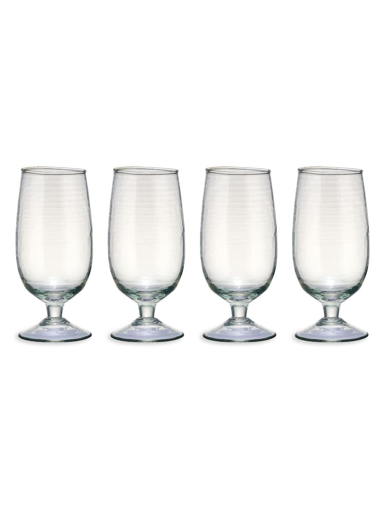 Nkuku Clear Yala Hammered Glass - Image 2 of 2 Nkuku Clear Yala Hammered Glass - Image 2 of 2