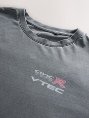 Grey Honda Civic Type R Hot Hatch Car Graphic T-Shirt - Image 3 of 4