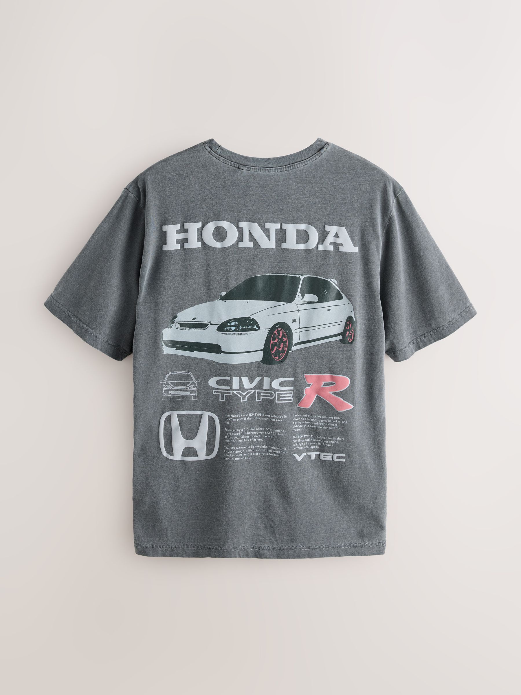 Buy Grey Honda Civic Type R Hot Hatch Car Graphic T-Shirt from