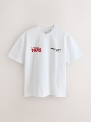 White Hot Hatch Car Graphic T-Shirt - Image 1 of 4