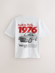 White Hot Hatch Car Graphic T-Shirt - Image 2 of 4