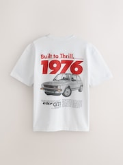 White Hot Hatch Car Graphic T-Shirt - Image 6 of 8
