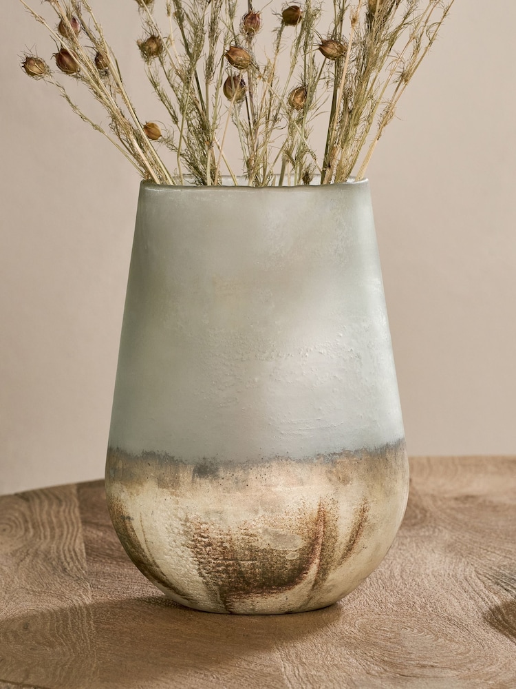 Nkuku Smoke Ngolo Glass Vase - Image 2 of 4 Nkuku Smoke Ngolo Glass Vase - Image 2 of 4