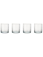 Nkuku Clear Yala Hammered Tumbler Glass - Image 2 of 2