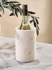 Nkuku White Duru Marble Wine Cooler - Image 1 of 3
