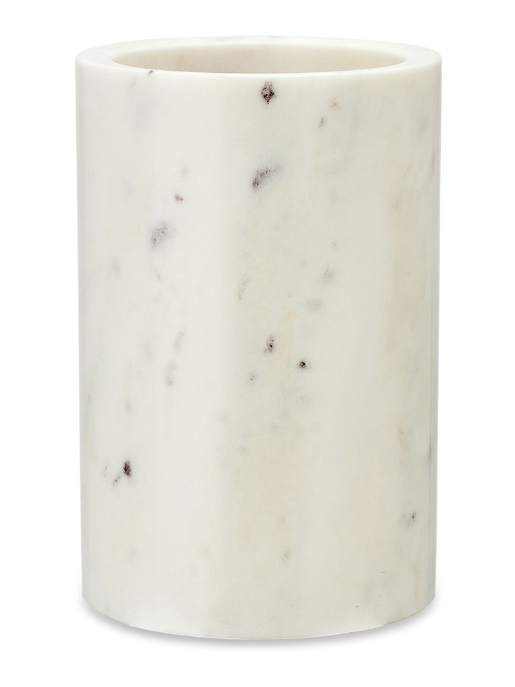 Nkuku White Duru Marble Wine Cooler - Image 3 of 3