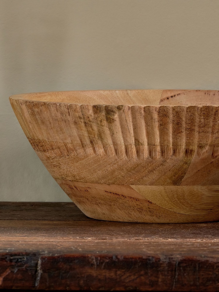 Nkuku Natural Gavivi Mango Wood Bowl - Image 2 of 4 Nkuku Natural Gavivi Mango Wood Bowl - Image 2 of 4