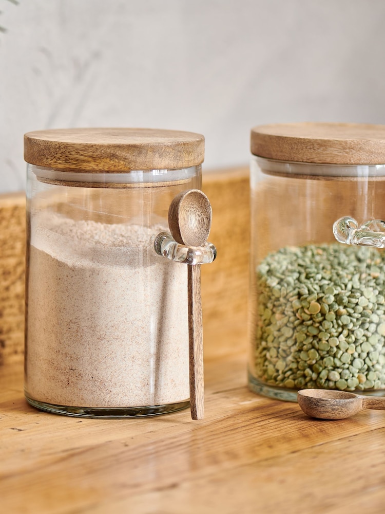 Nkuku Clear Kossi Storage Jar - Image 2 of 3