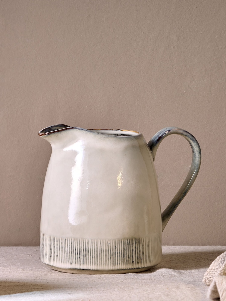 Nkuku Cream Malia Jug - Image 1 of 3