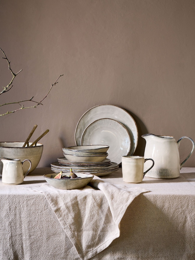 Nkuku Cream Malia Jug - Image 2 of 3 Nkuku Cream Malia Jug - Image 2 of 3