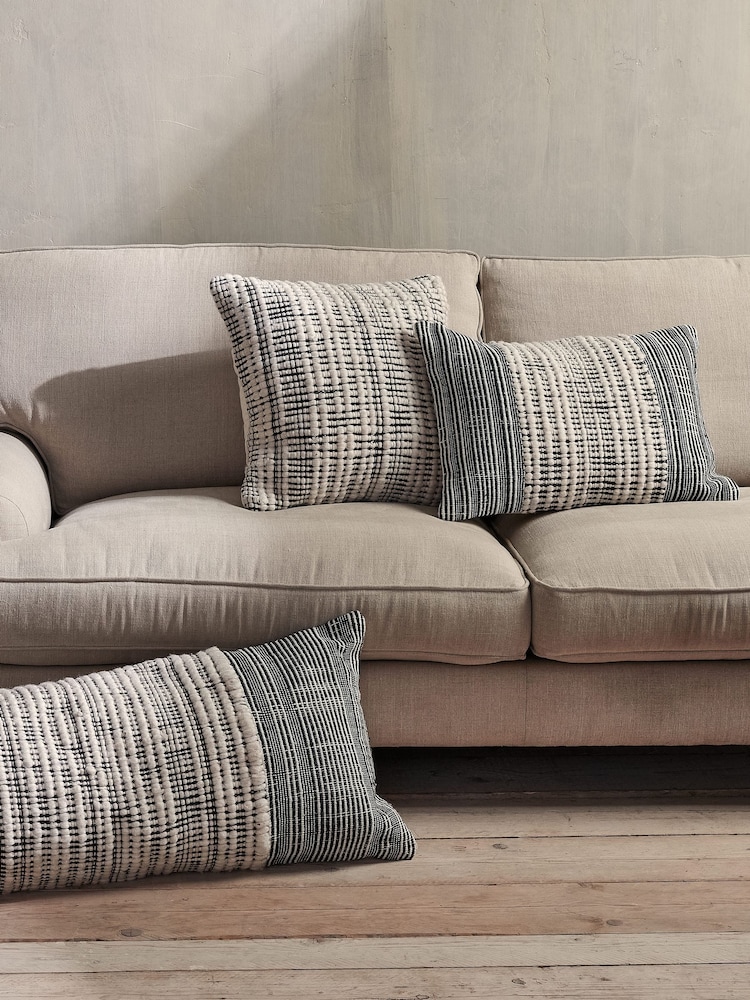 Nkuku White Mika  Sqaure Cushion Cover - Image 2 of 3