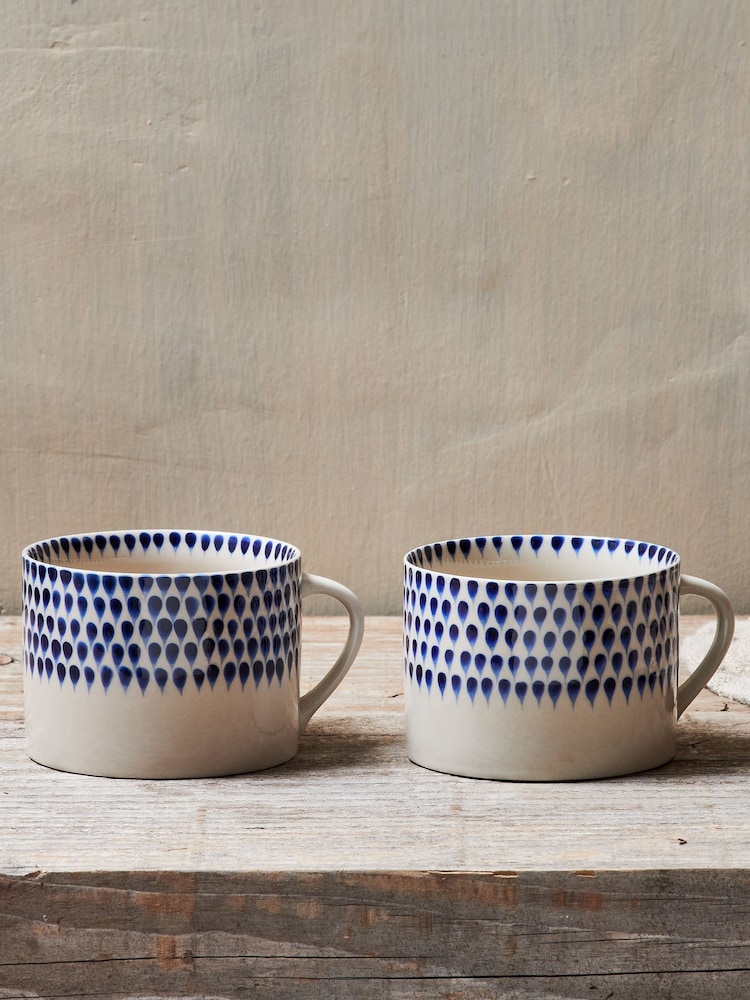 Nkuku Blue Indigo Drop Mug - Image 1 of 3 Nkuku Blue Indigo Drop Mug - Image 1 of 3