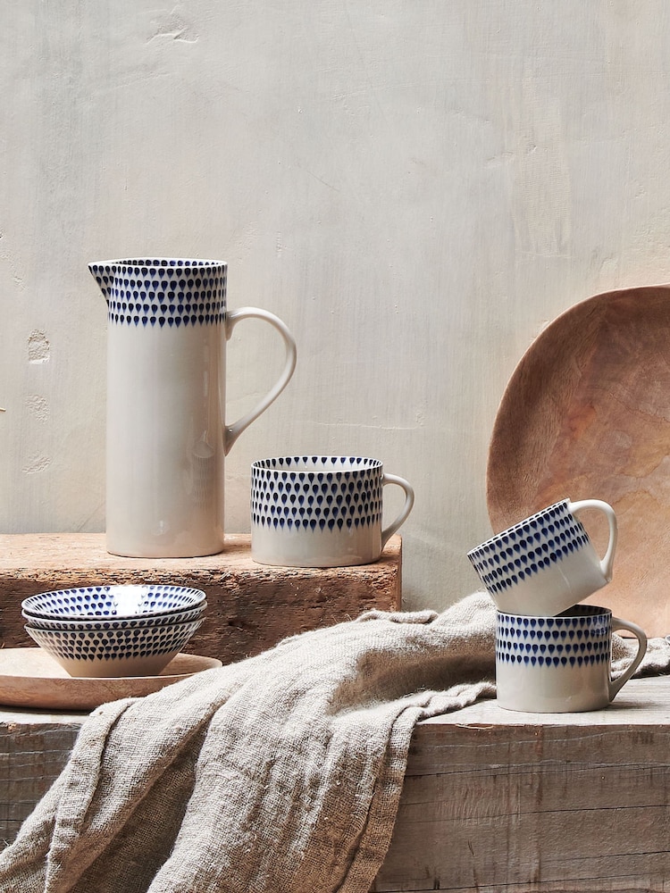 Nkuku Blue Indigo Drop Mug - Image 2 of 3 Nkuku Blue Indigo Drop Mug - Image 2 of 3